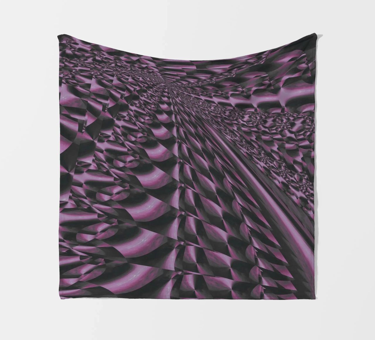 Abstract dynamic 3D pattern fleece blanket by Something for you