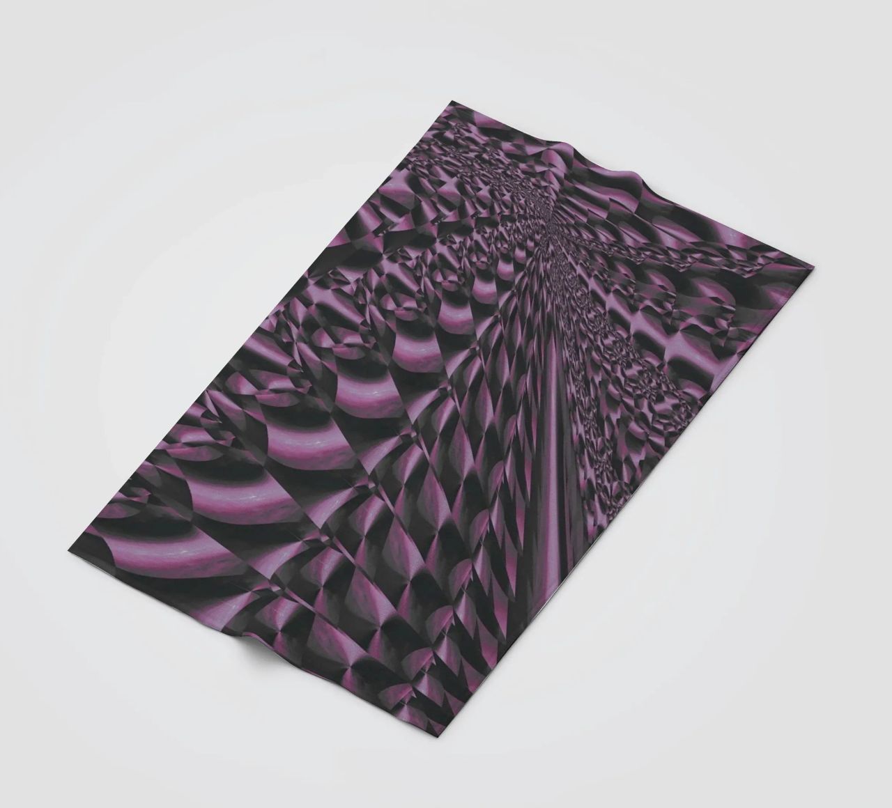 Abstract dynamic 3D pattern fleece blanket by Something for you