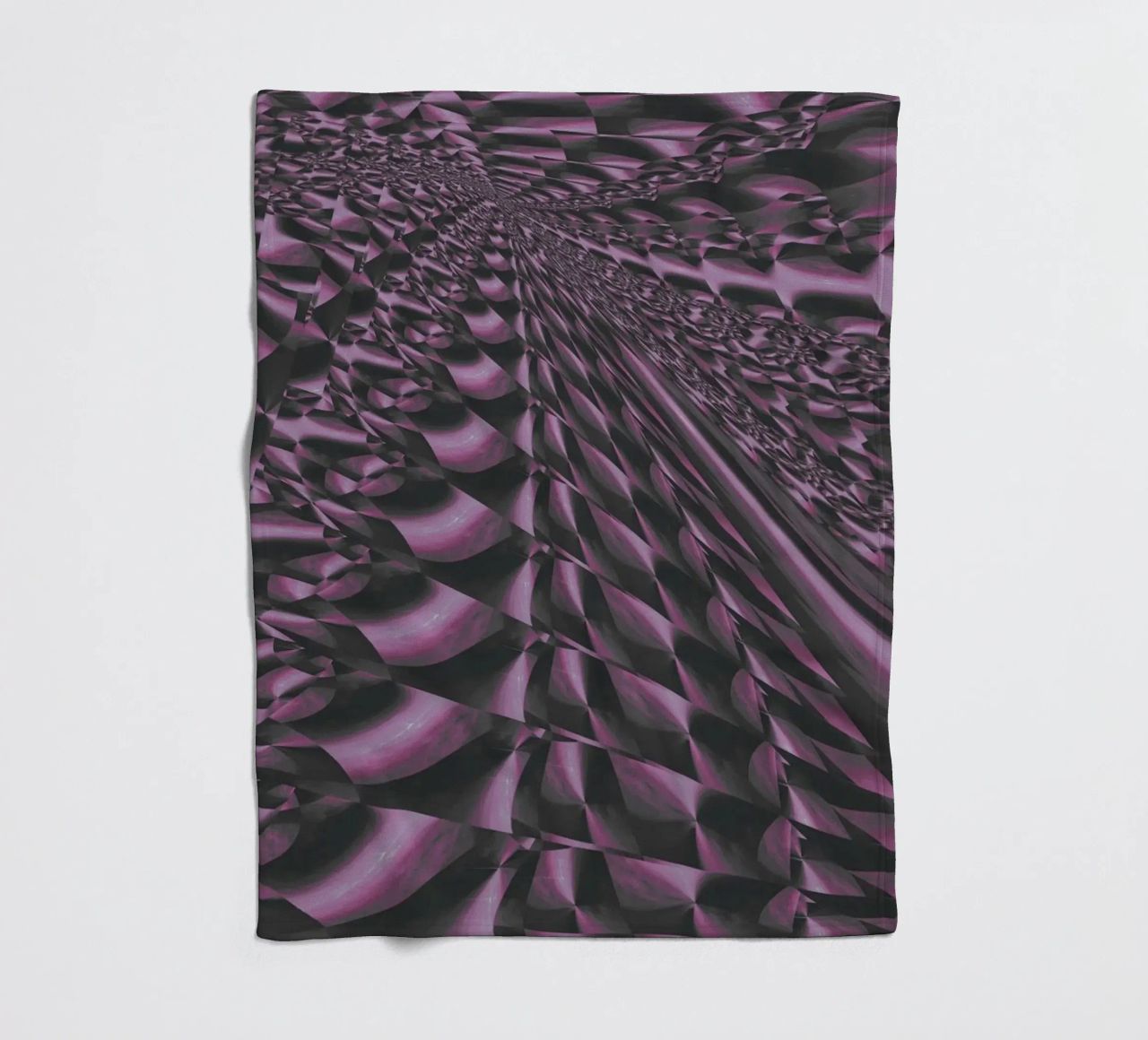 Abstract dynamic 3D pattern fleece blanket by Something for you