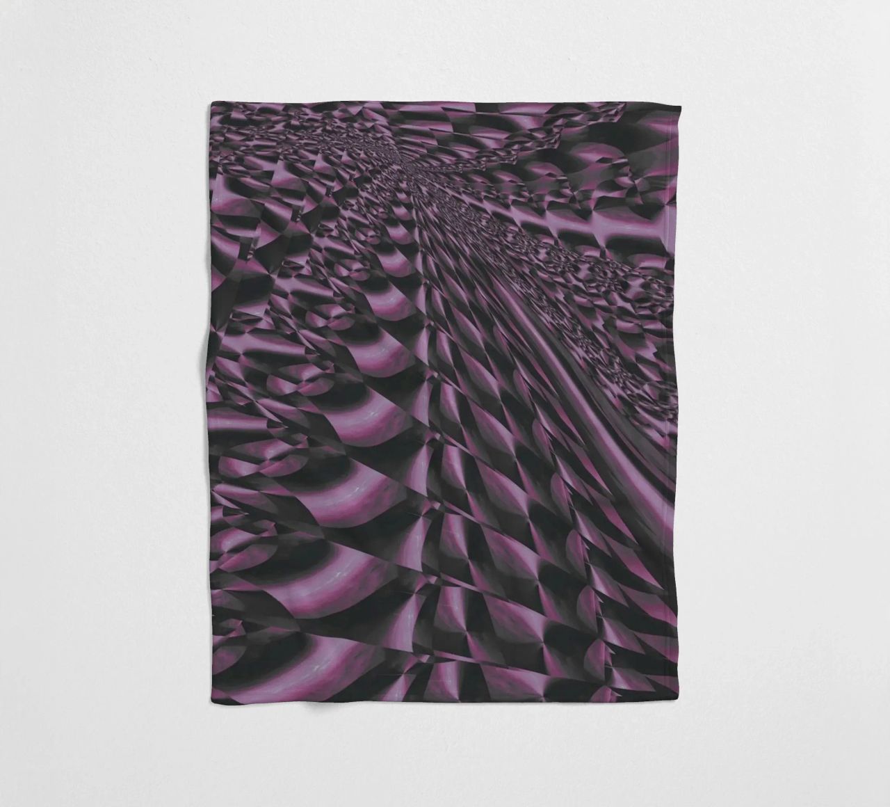 Abstract dynamic 3D pattern fleece blanket by Something for you