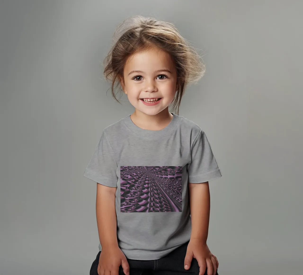 Modello 3D astratto e dinamico t-shirt bambini da Something for you