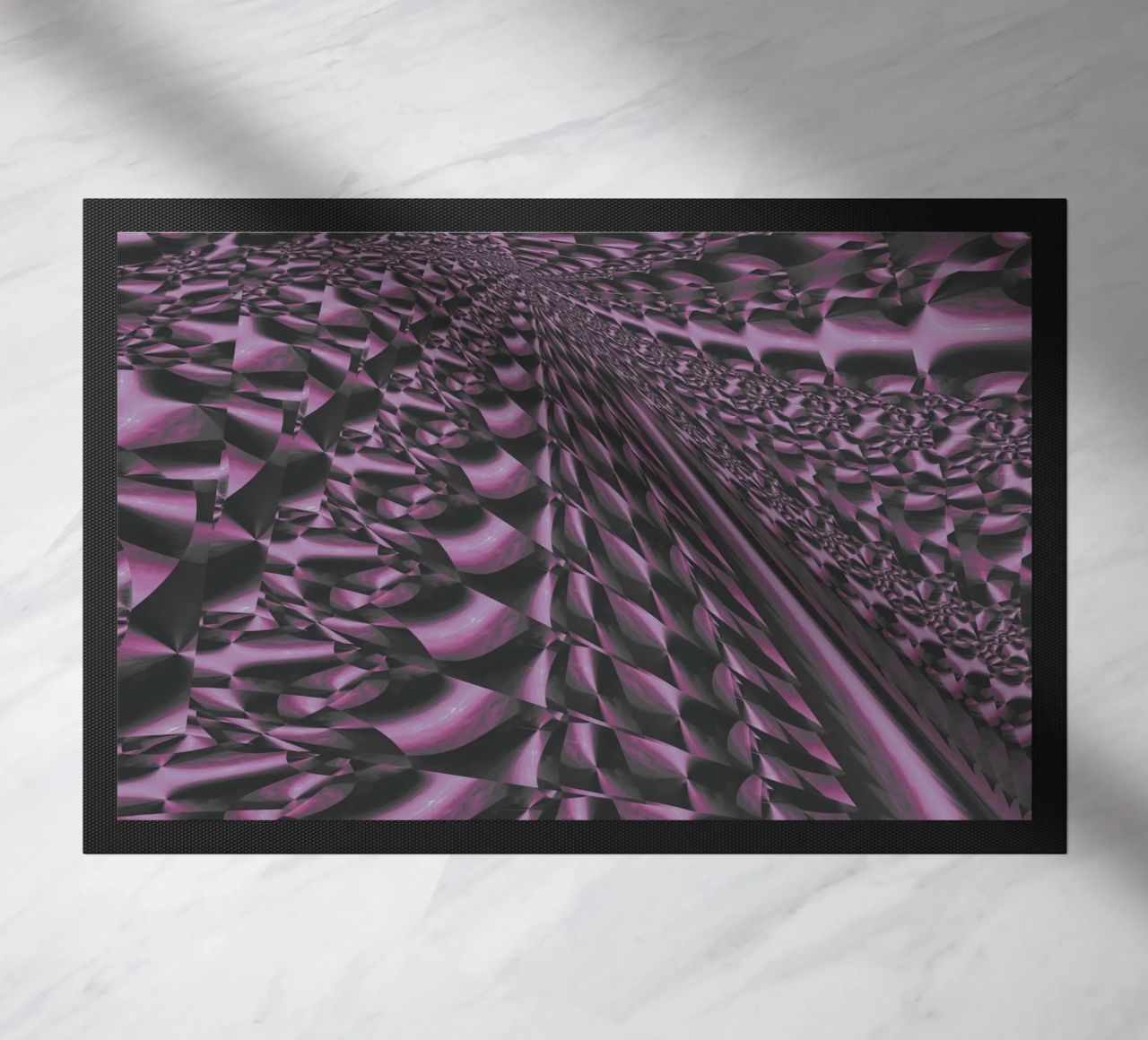 Abstract dynamic 3D pattern doormat by Something for you