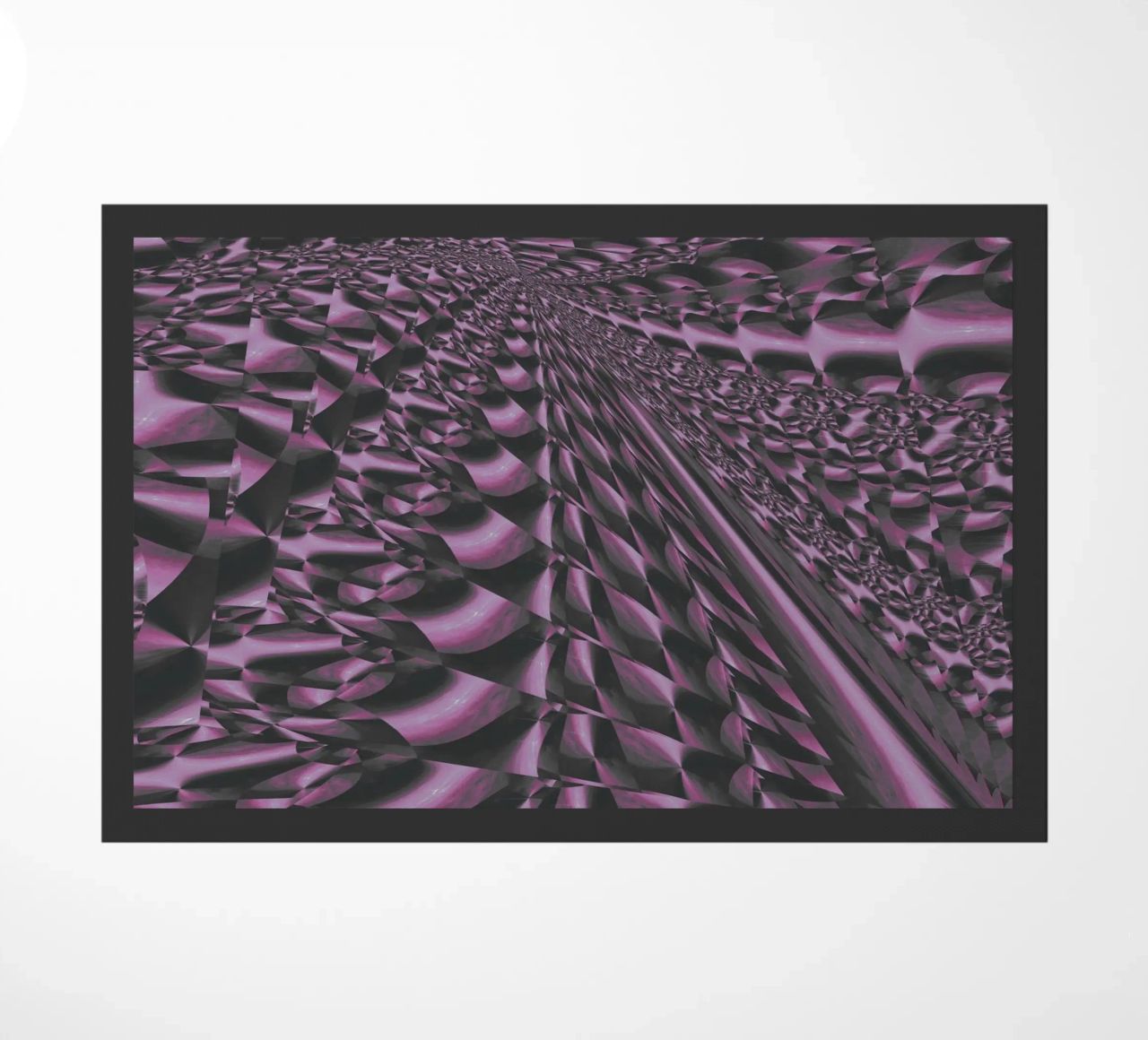 Abstract dynamic 3D pattern doormat by Something for you