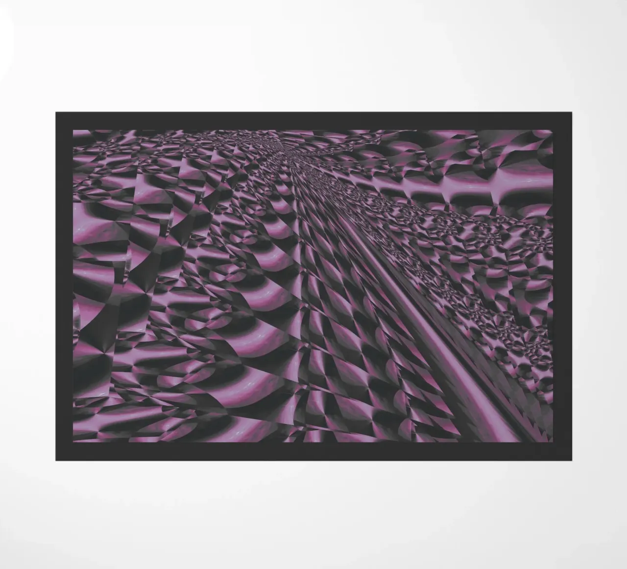 Abstraktes dynamisches 3D Muster Fußmatte von Something for you