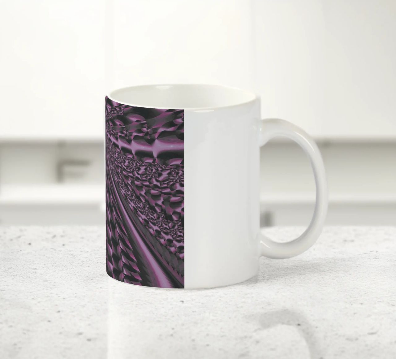 Abstract dynamic 3D pattern ceramic mug by Something for you