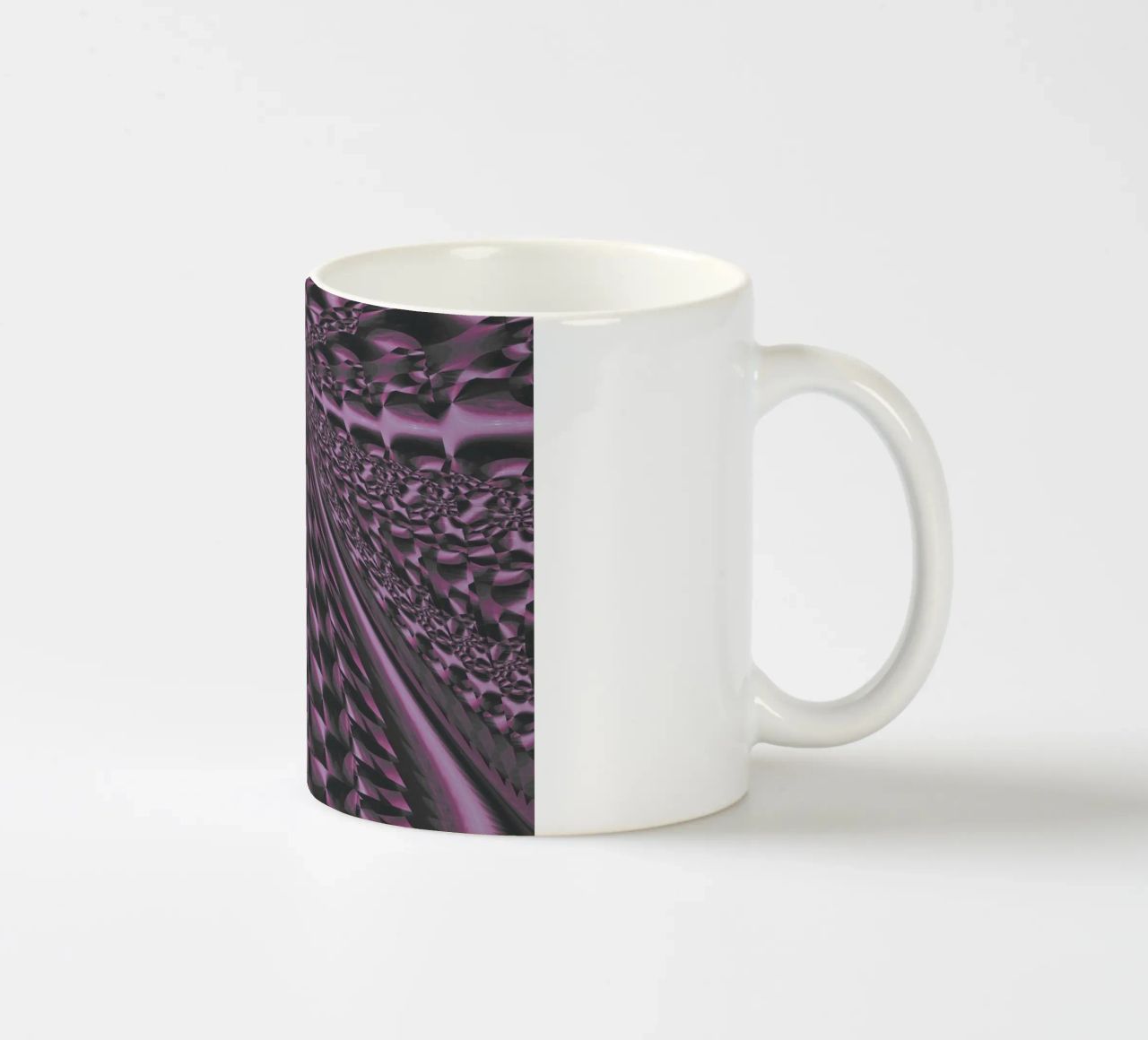 Abstract dynamic 3D pattern ceramic mug by Something for you