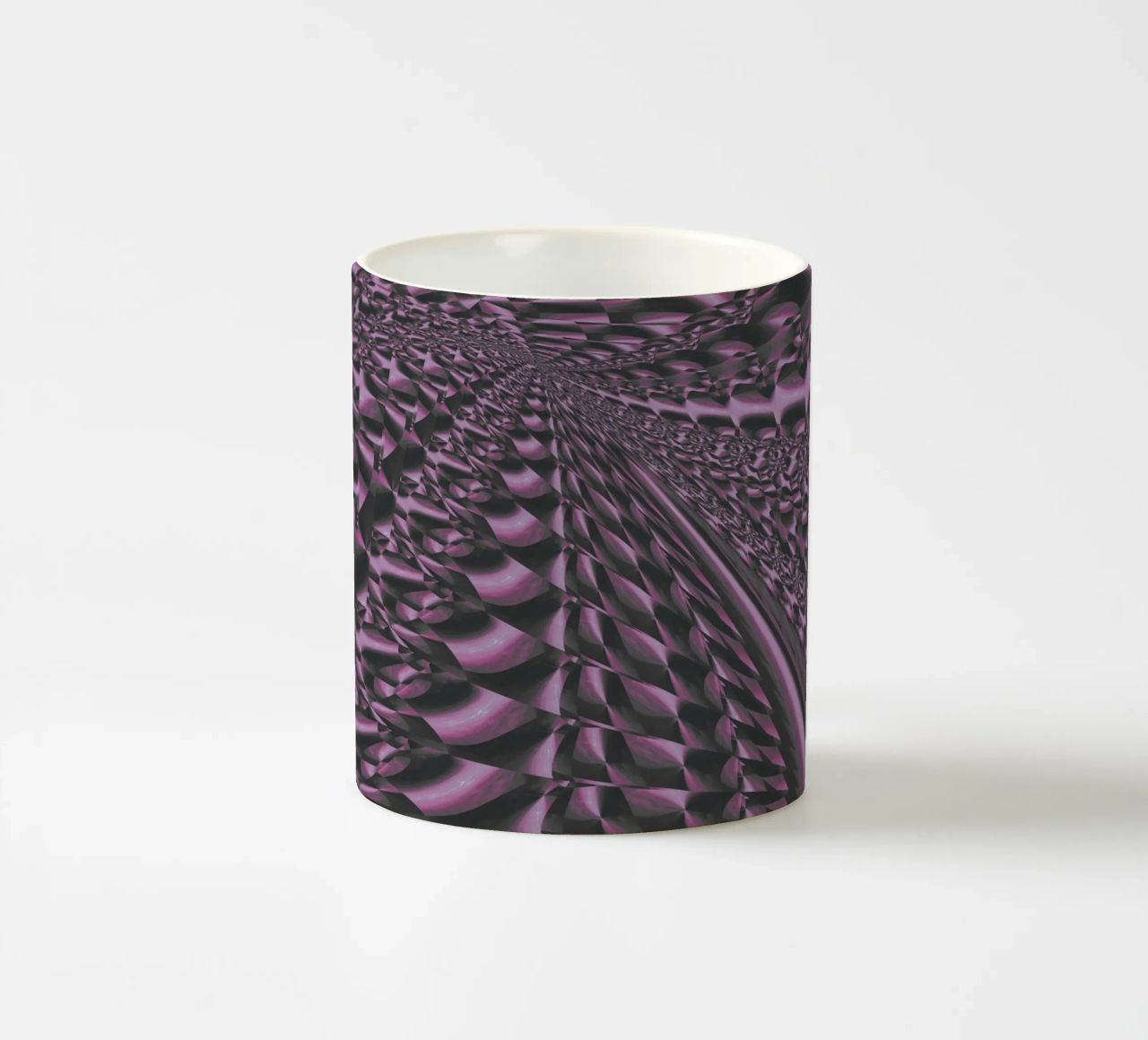 Abstract dynamic 3D pattern ceramic mug by Something for you