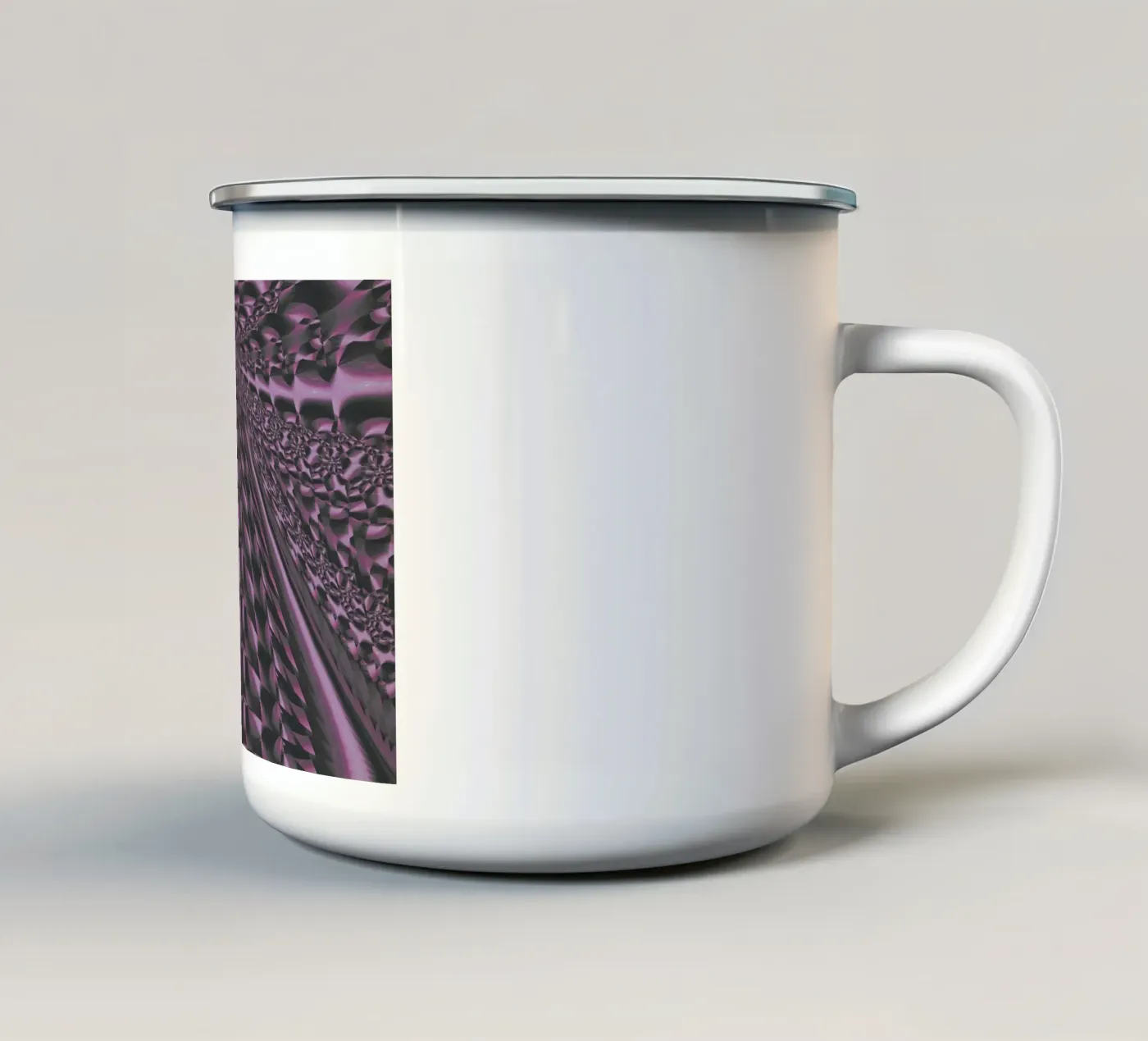 Abstract dynamic 3D pattern enamel mug by Something for you
