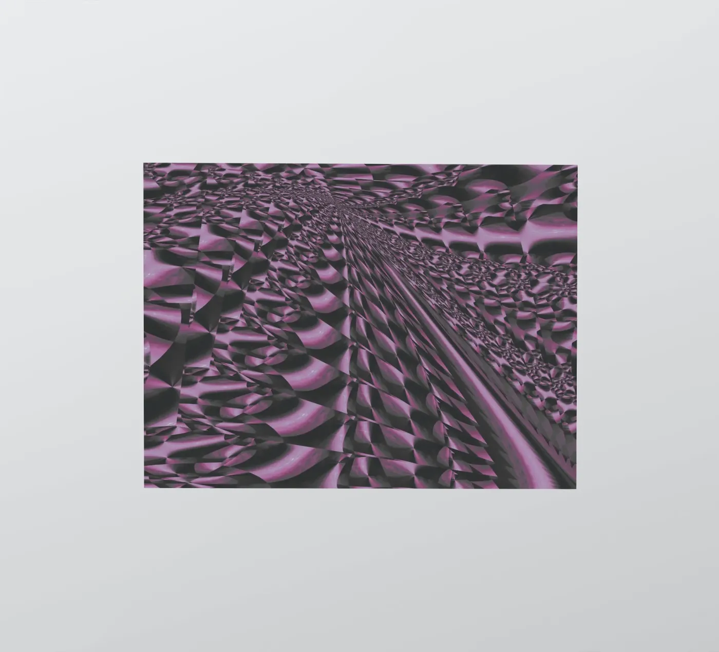 Abstract dynamisch 3D patroon sticker van Something for you