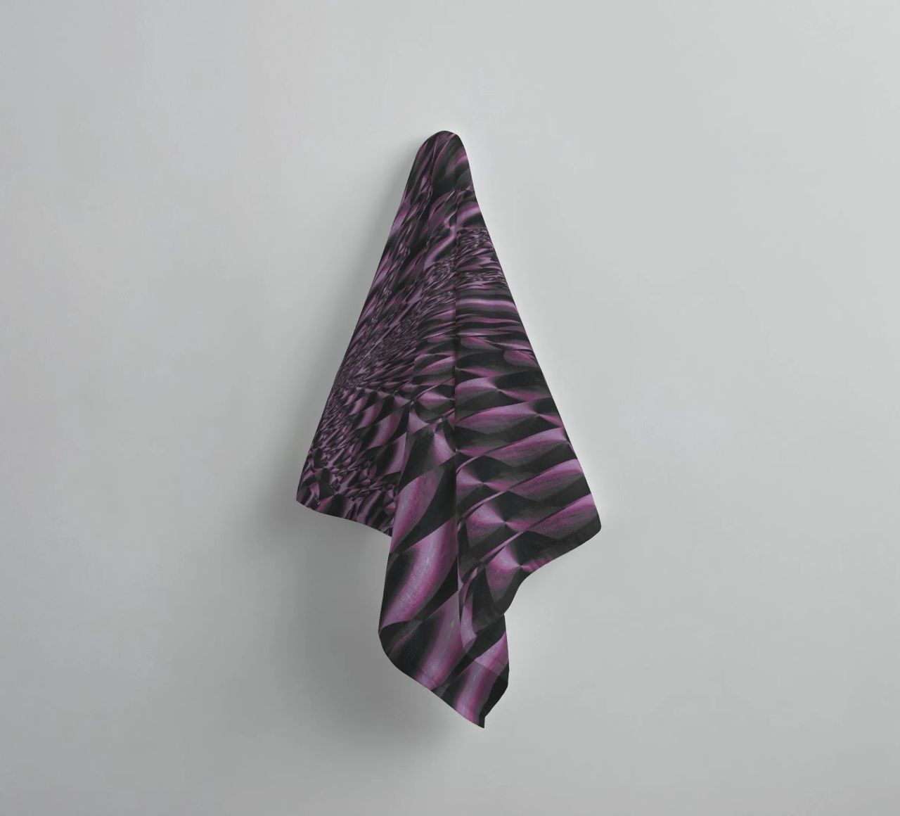Abstract dynamic 3D pattern towel by Something for you