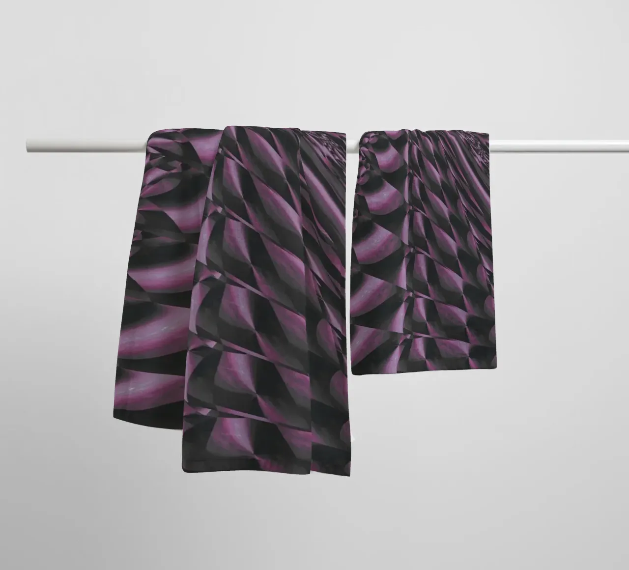 Modello 3D astratto e dinamico asciugamano da bagno da Something for you