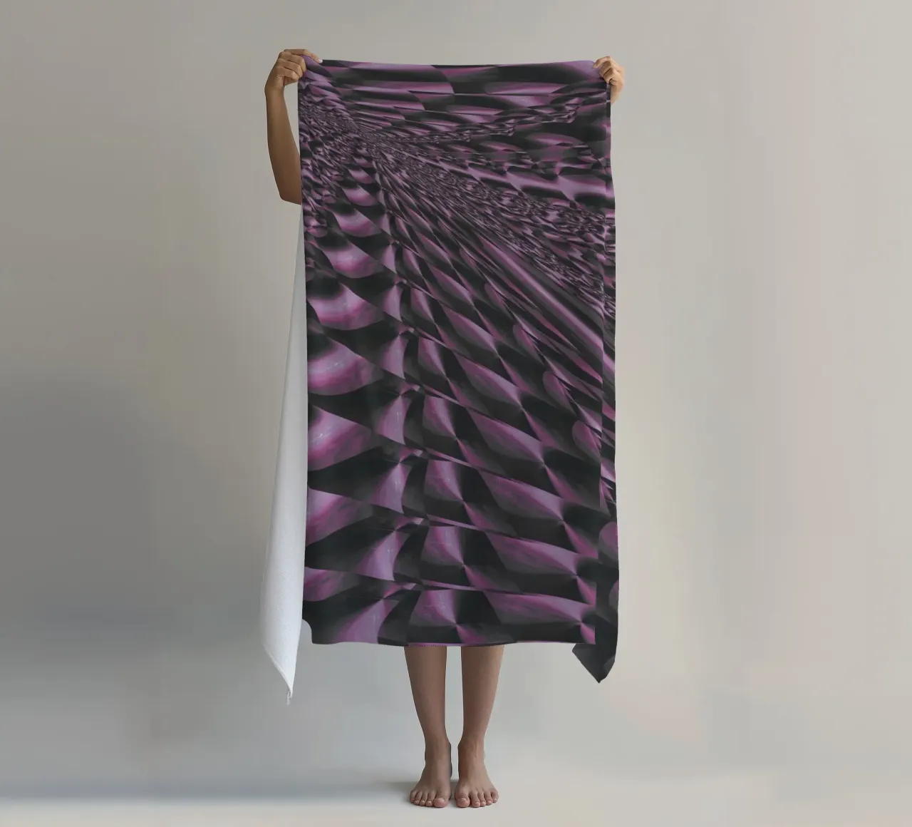 Modello 3D astratto e dinamico telo mare da Something for you