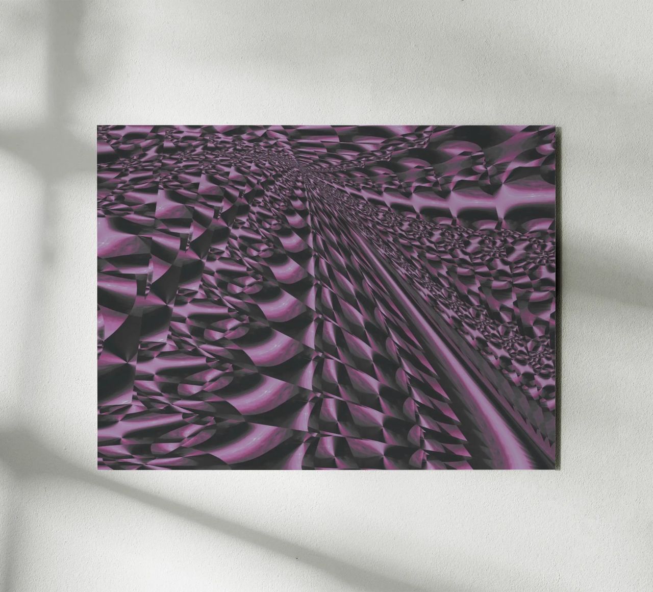 Abstract dynamic 3D pattern alu-dibond by Something for you