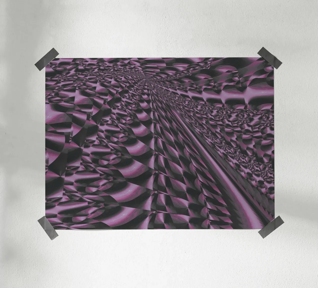 Motif abstrait dynamique en 3D poster de Something for you