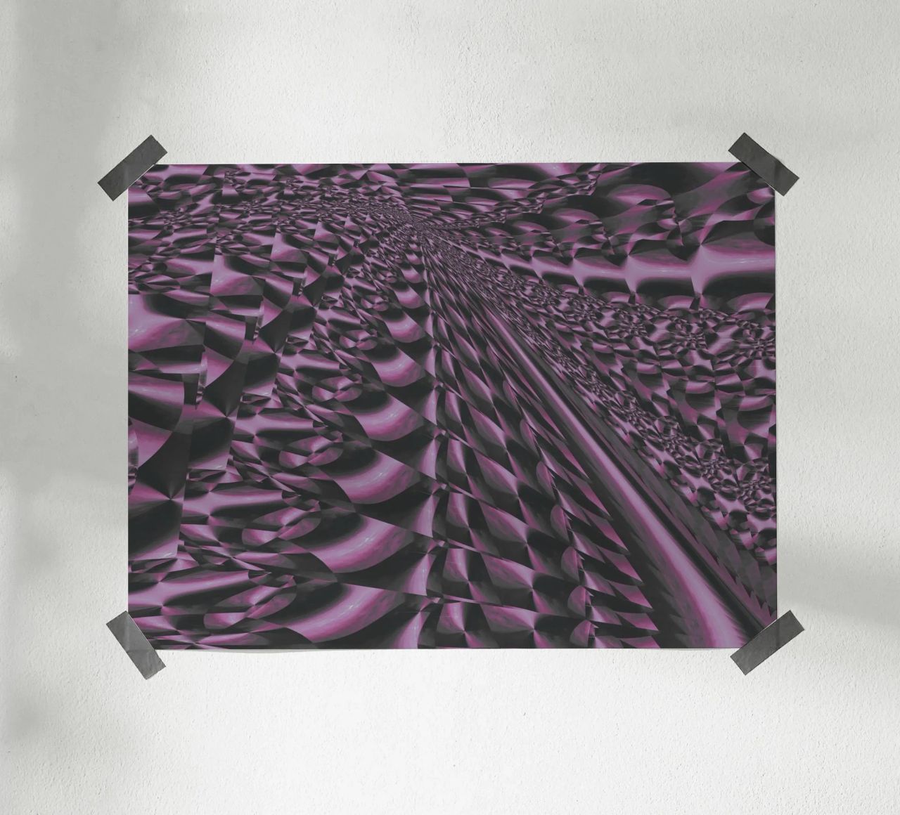 Abstract dynamic 3D pattern hahnemühle by Something for you