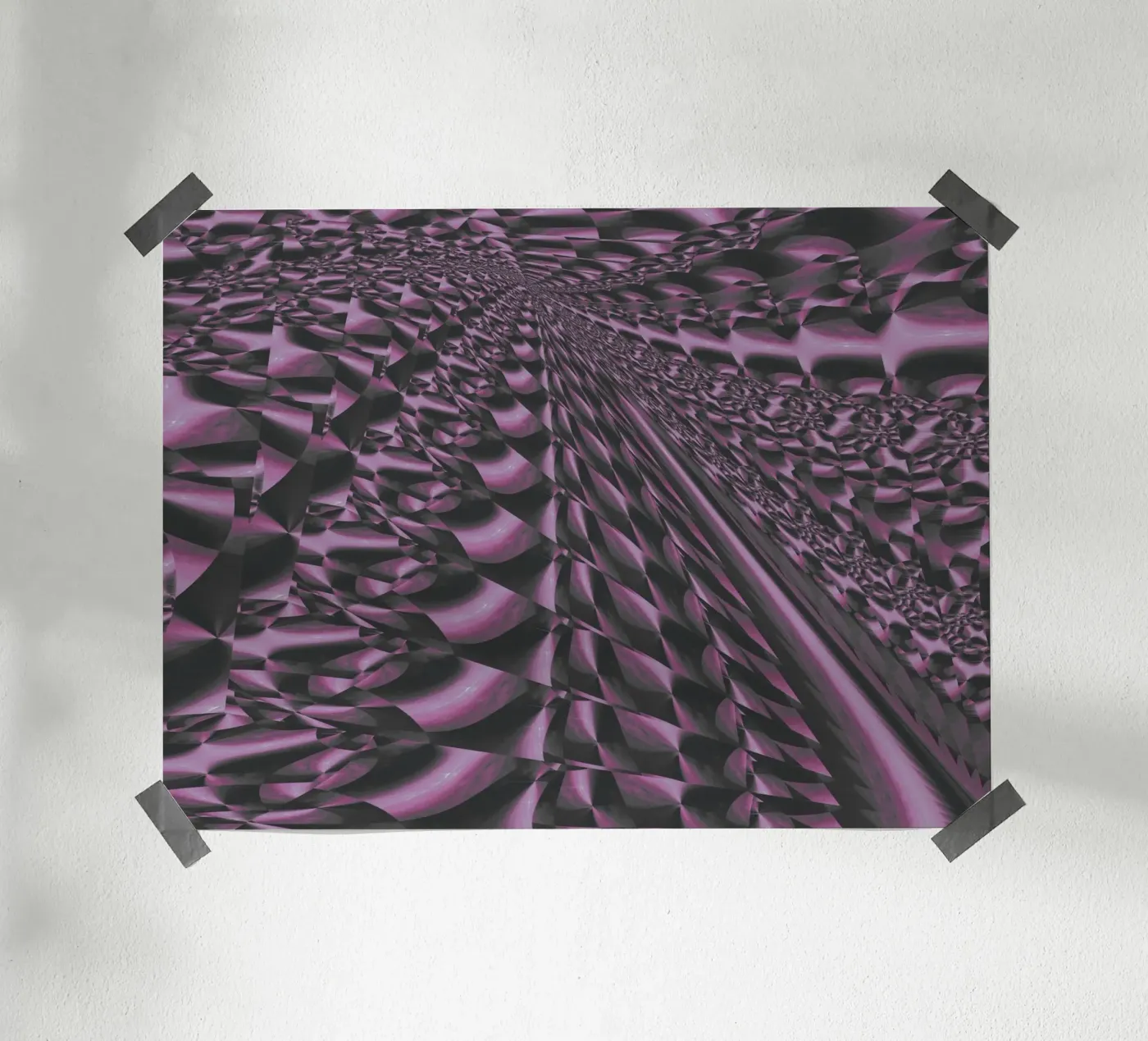 Abstract dynamic 3D pattern Poster von Something for you