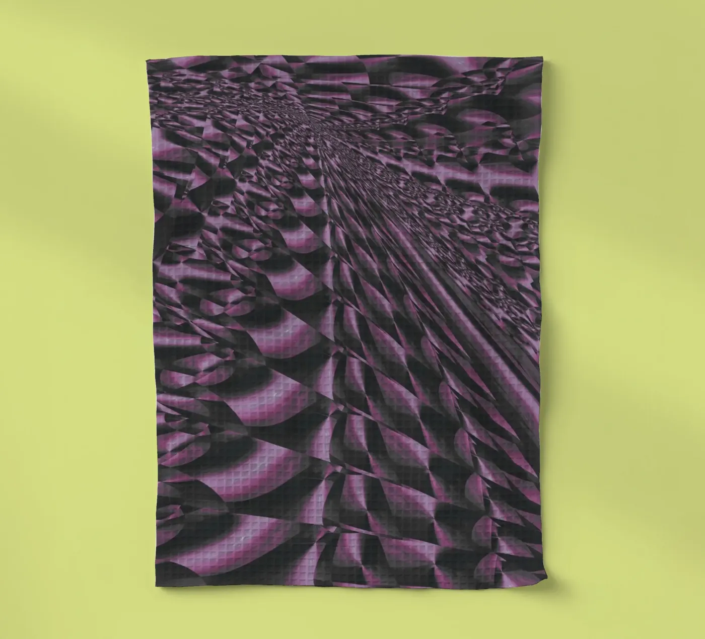Abstract dynamic 3D pattern tea towel by Something for you