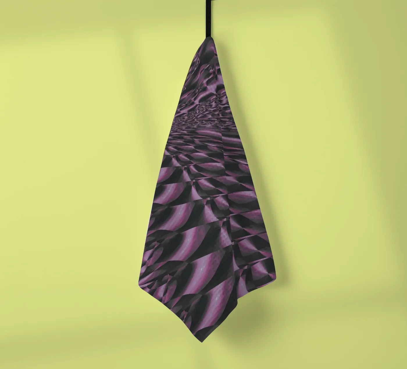 Abstract dynamic 3D pattern tea towel by Something for you