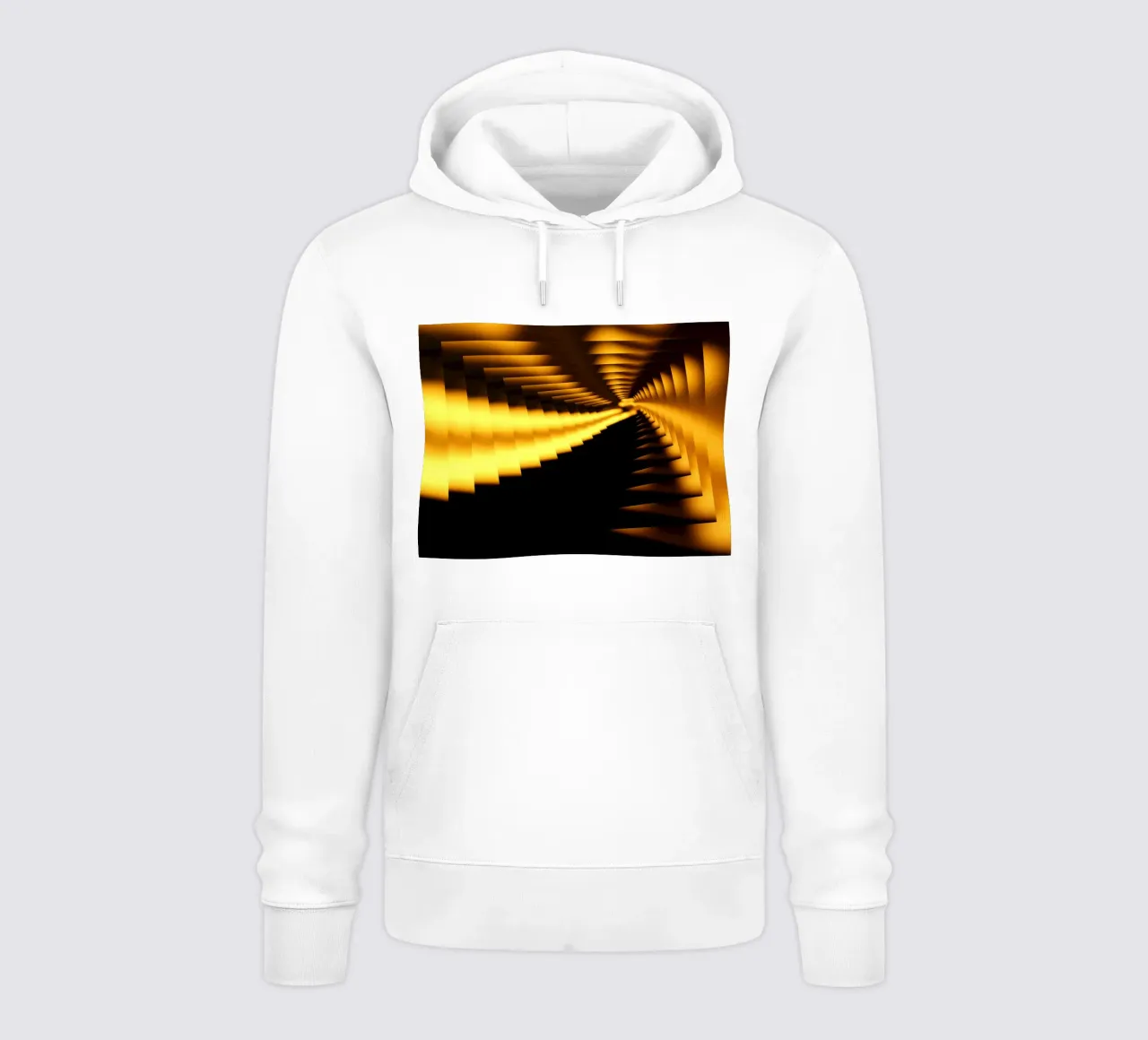 Motif dynamique abstrait en jaune et noir sweat à capuche de Something for you