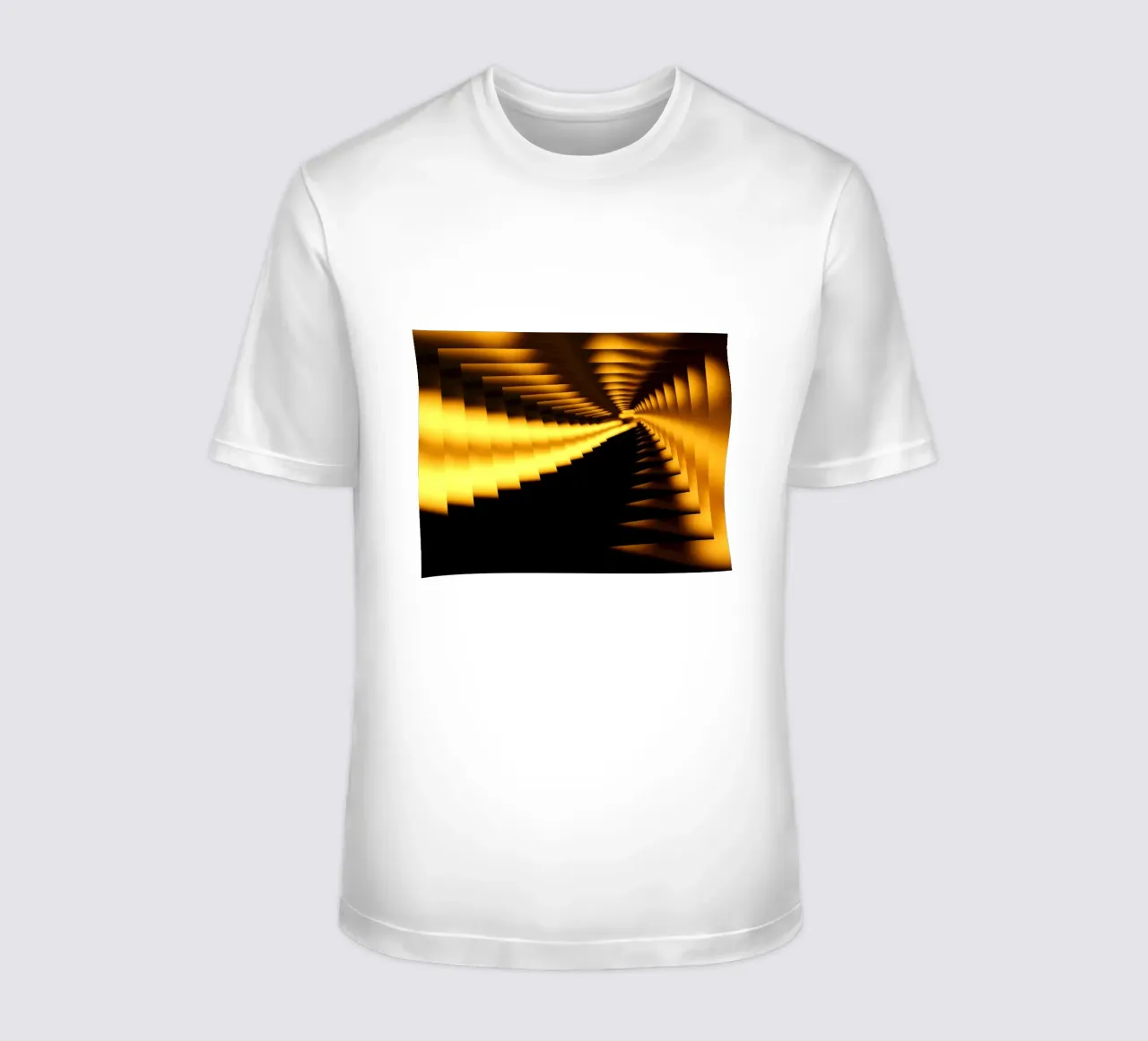 Motif dynamique abstrait en jaune et noir t-shirt de Something for you