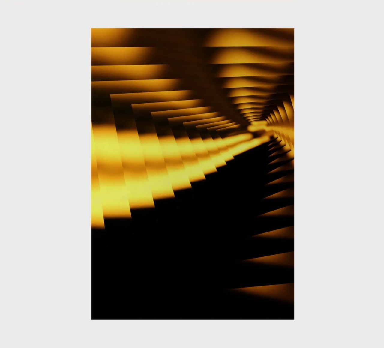 Abstract dynamic pattern in yellow and black notebook by Something for you
