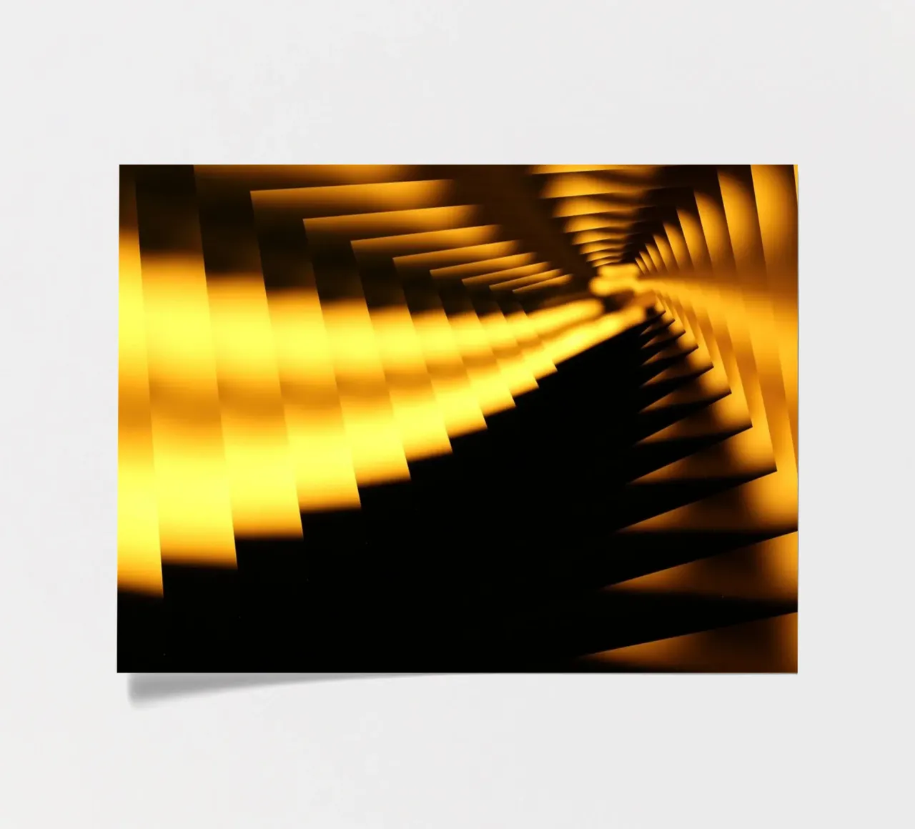 Abstract dynamic pattern in yellow and black sticker sheet by Something for you