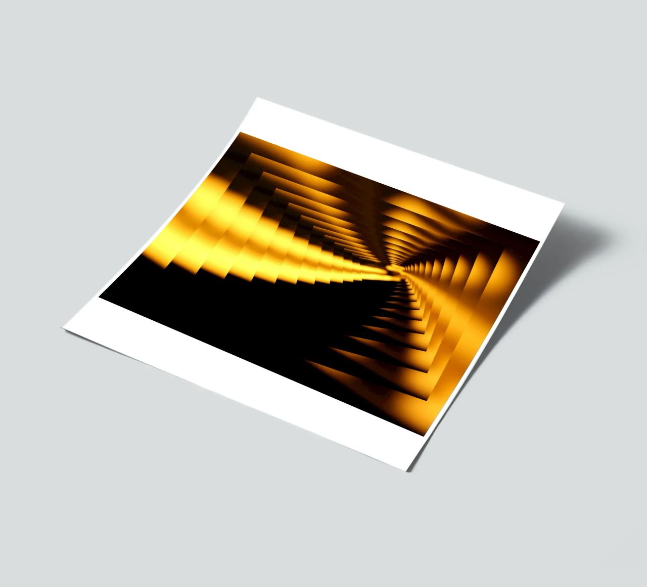 Abstract dynamic pattern in yellow and black sticker sheet by Something for you