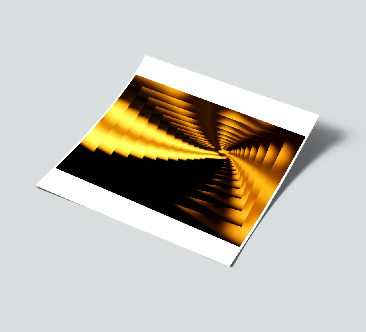 Abstract dynamic pattern in yellow and black sticker sheet by Something for you