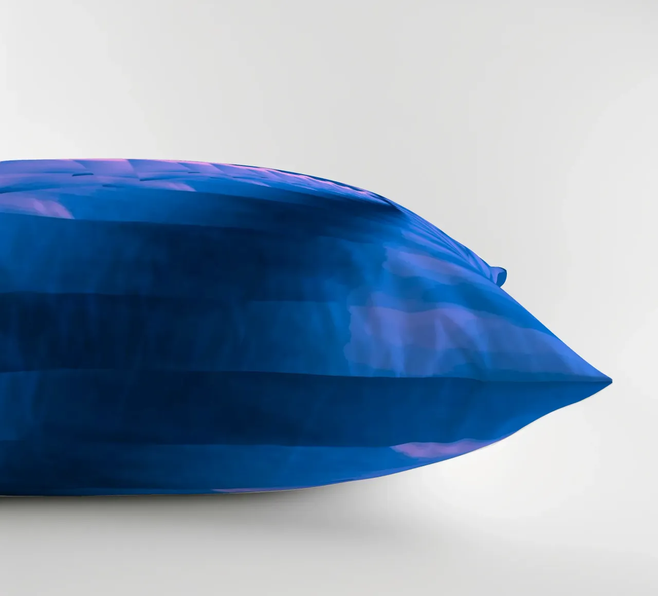 Abstract dynamic twisted pattern in blue and pink decorative cushion by Something for you