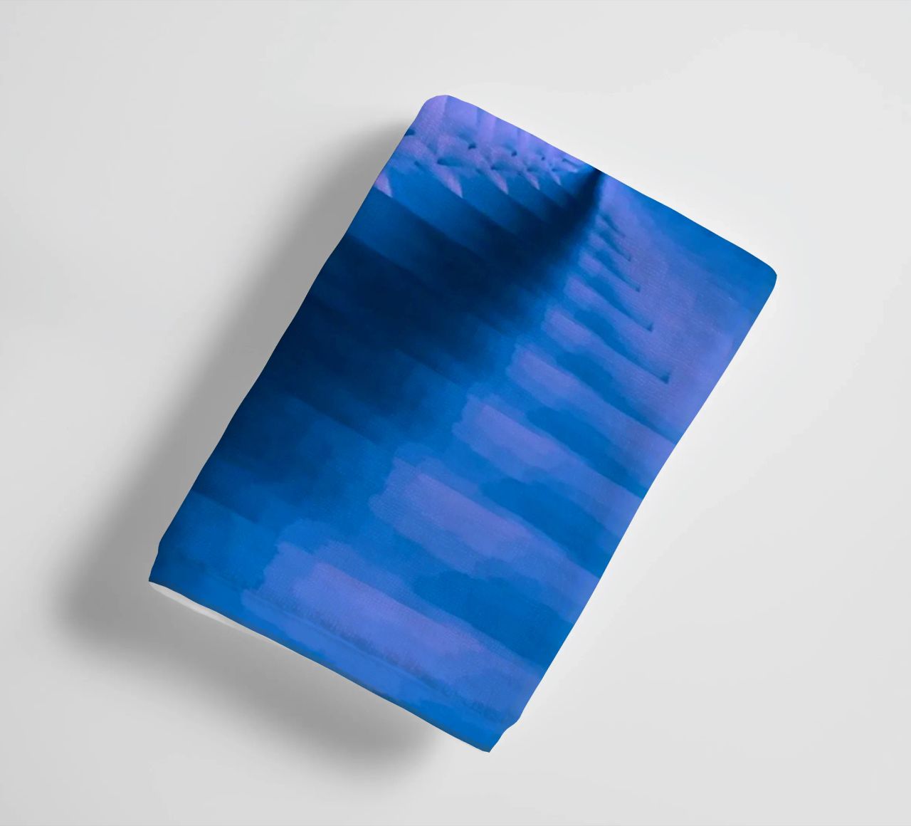 Abstract dynamic twisted pattern in blue and pink towel by Something for you