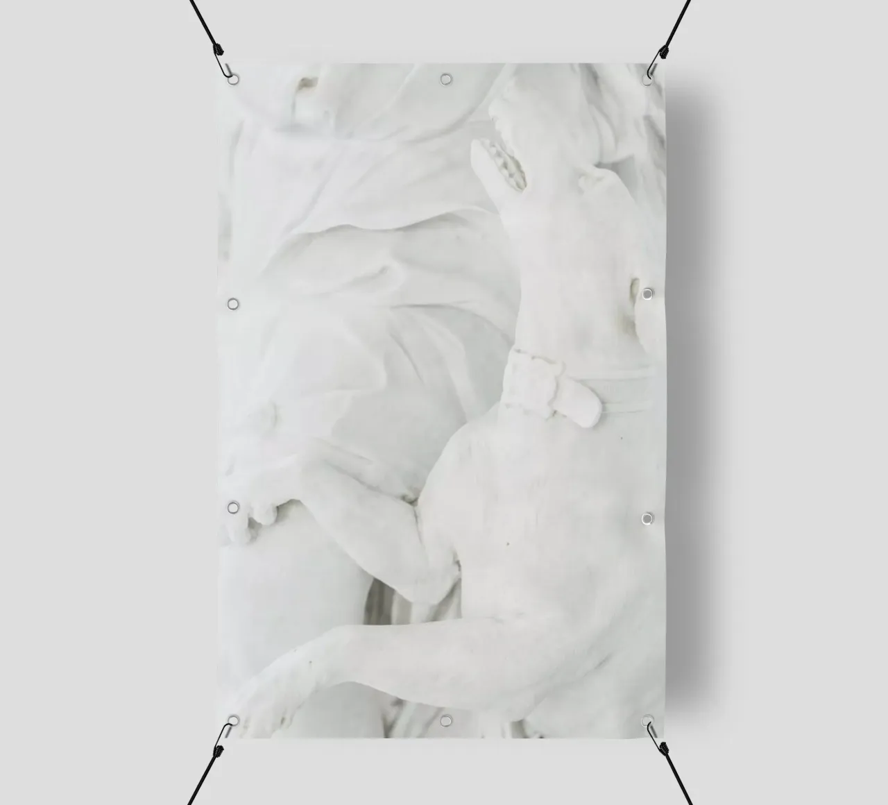 Porcelain Greyhound telo in pvc da Paul Aidan Perry