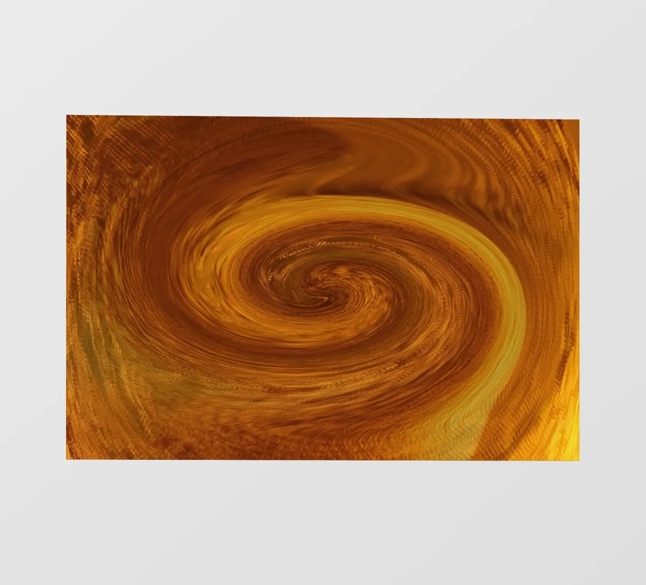 Motif dynamique abstrait torsadé en orange et marron bâche pvc de Something for you