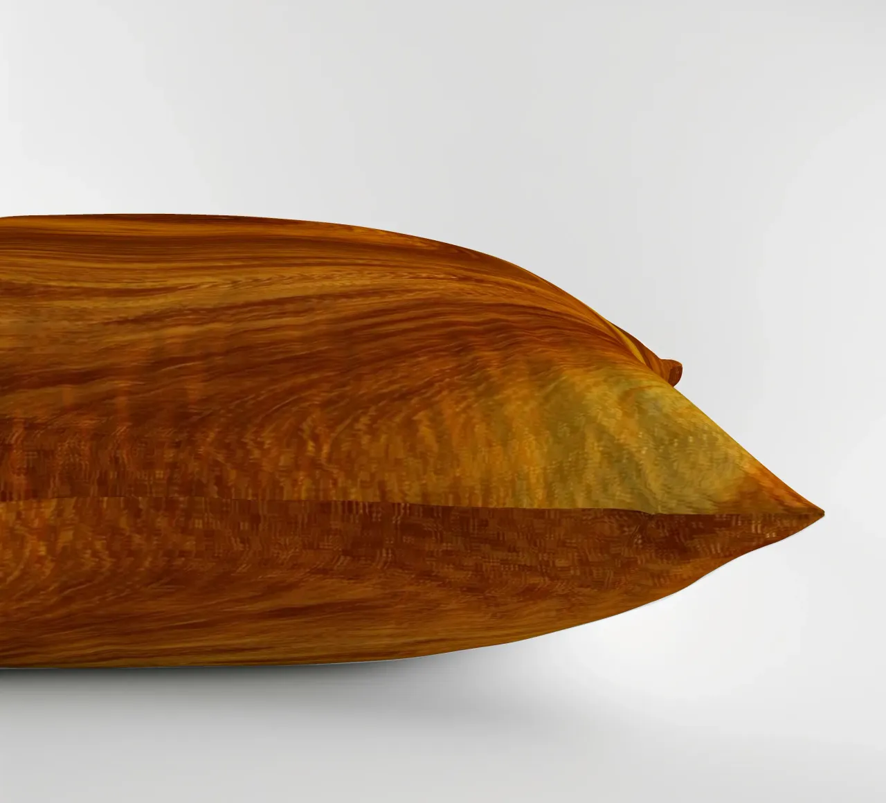 Motivo astratto dinamico a torsione in arancione e marrone cuscino da Something for you