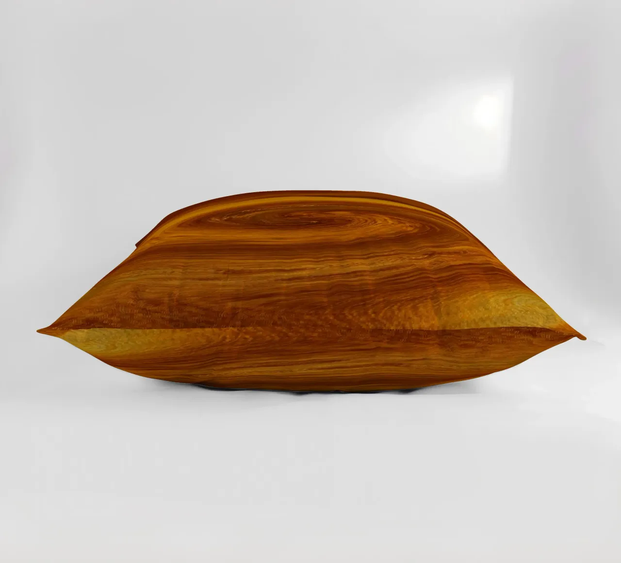 Motivo astratto dinamico a torsione in arancione e marrone cuscino da Something for you