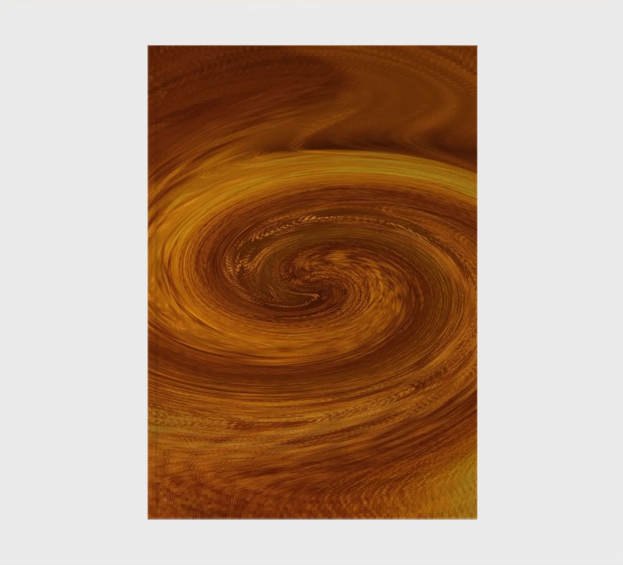 Abstract dynamic twisted pattern in orange and brown notebook by Something for you