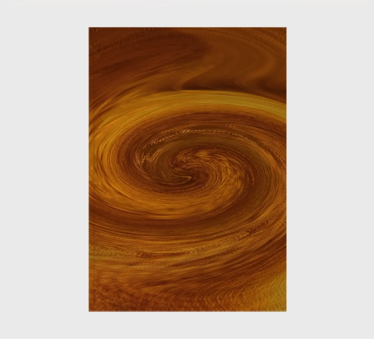 Abstract dynamic twisted pattern in orange and brown notebook by Something for you