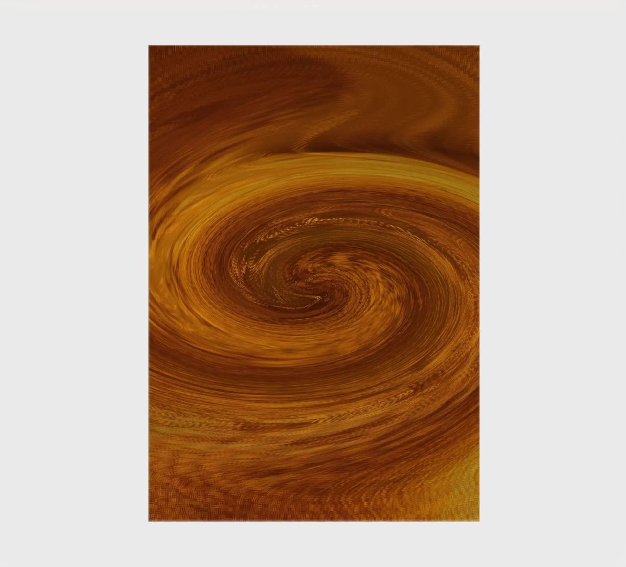 Abstract dynamic twisted pattern in orange and brown notebook by Something for you