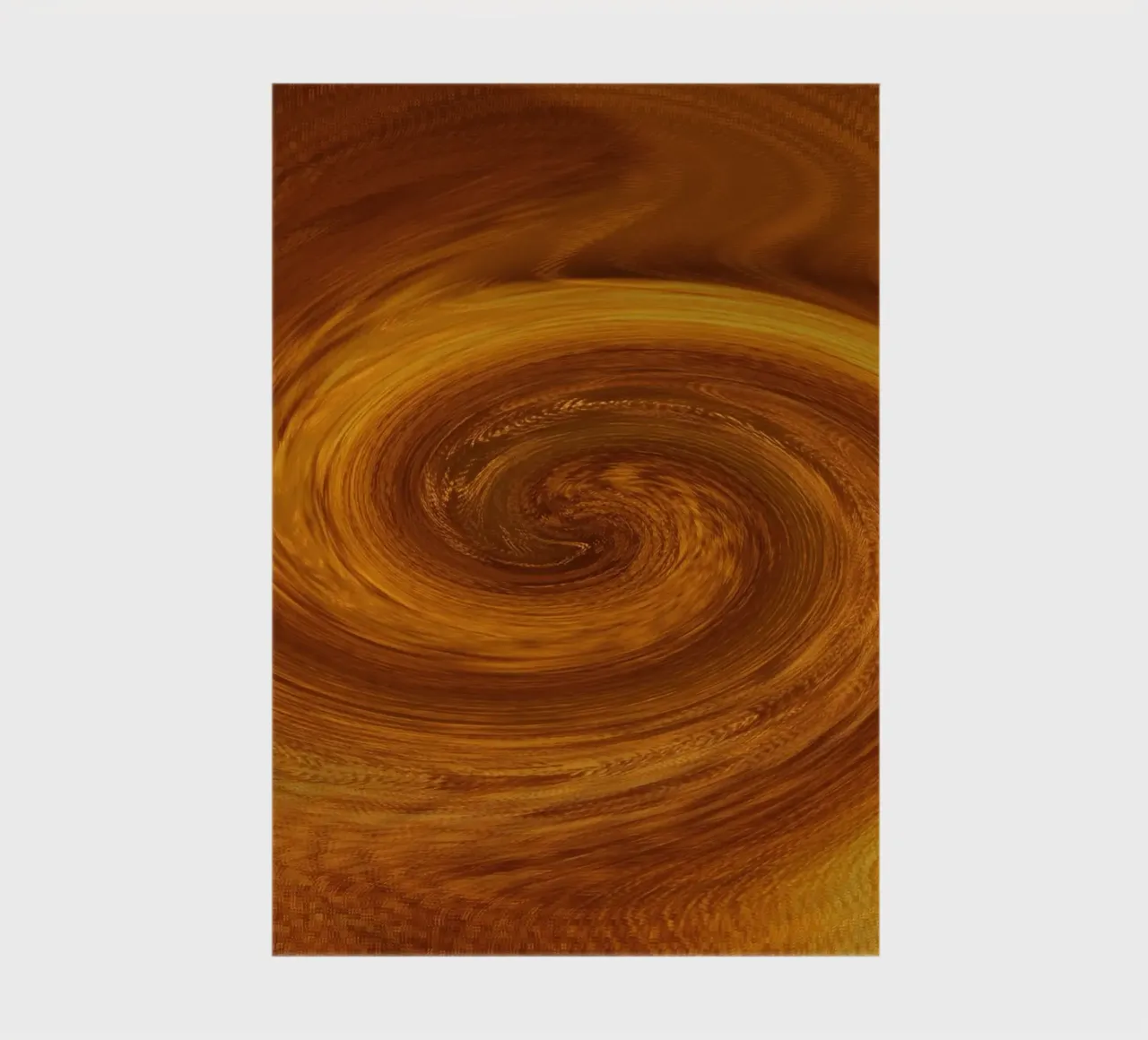 Abstract dynamic twisted pattern in orange and brown notebook by Something for you