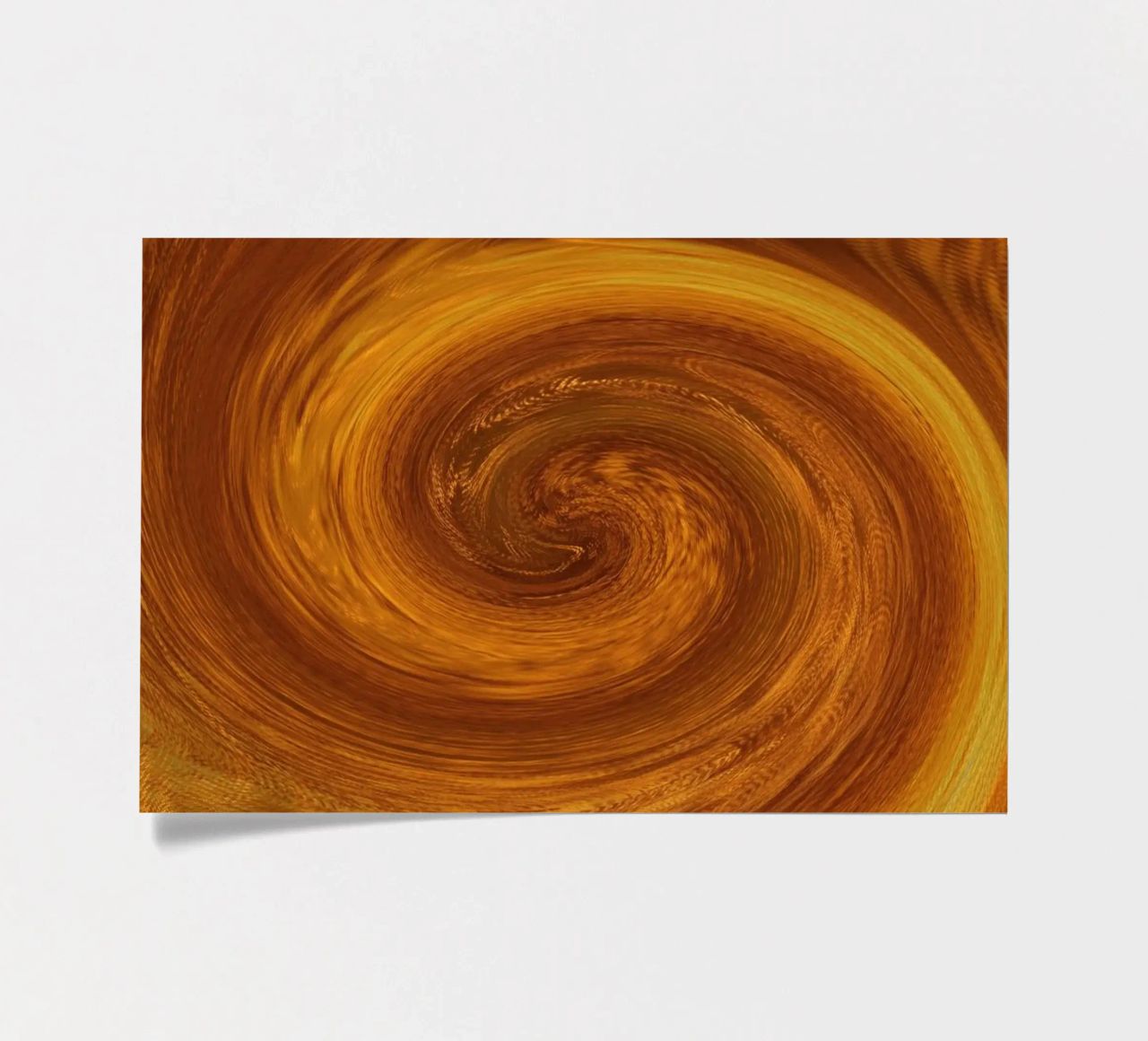 Abstract dynamic twisted pattern in orange and brown sticker sheet by Something for you