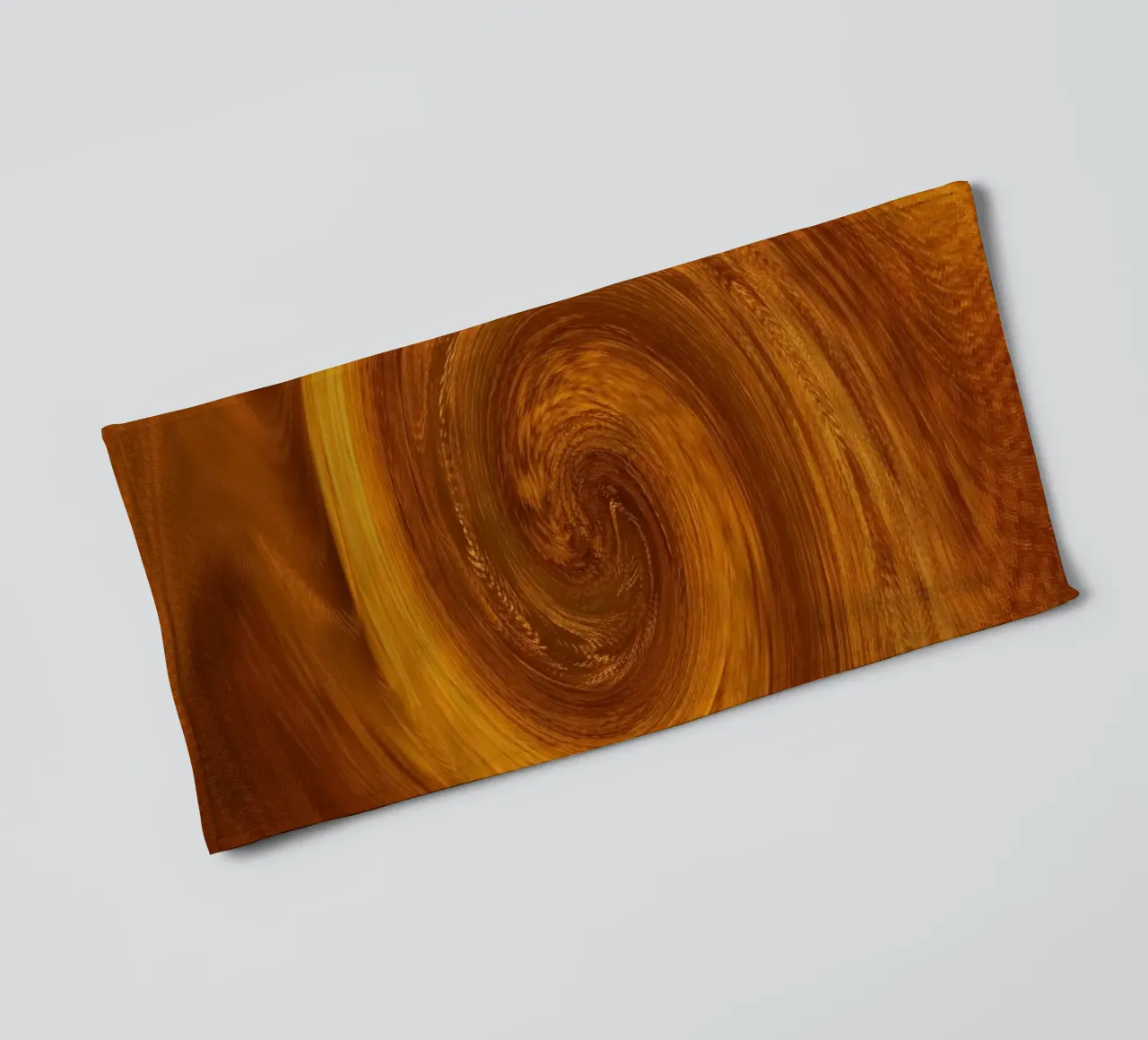 Motif dynamique abstrait torsadé en orange et marron serviette de bain de Something for you