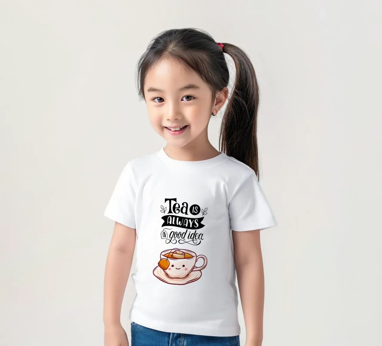 Tea is always a good idea kids t-shirt by Kiroiharu