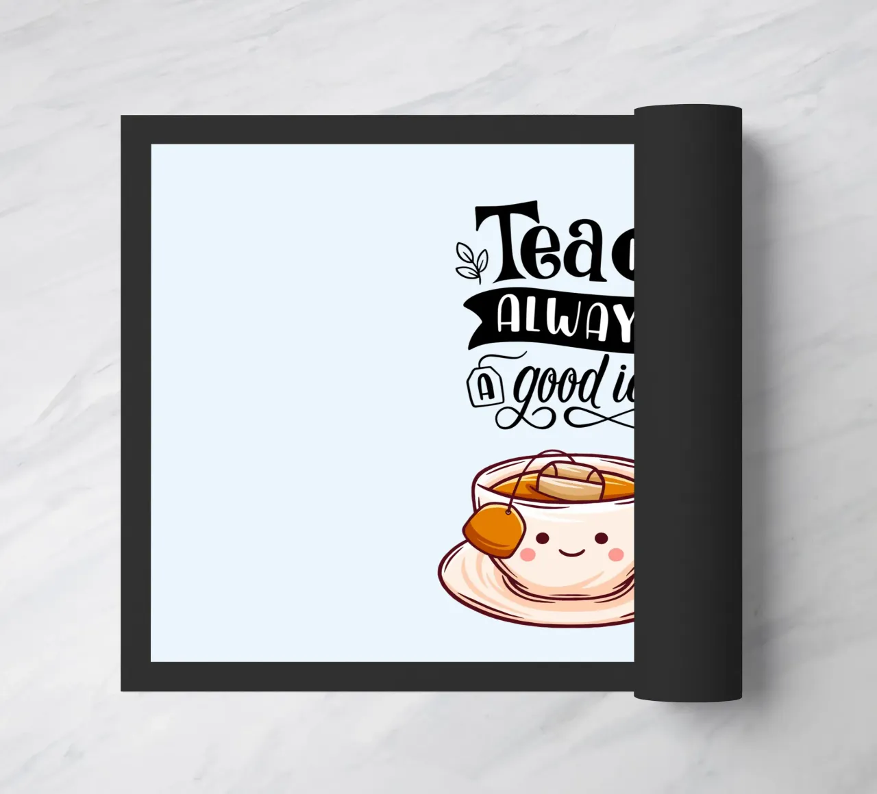 Tea is always a good idea doormat by Kiroiharu