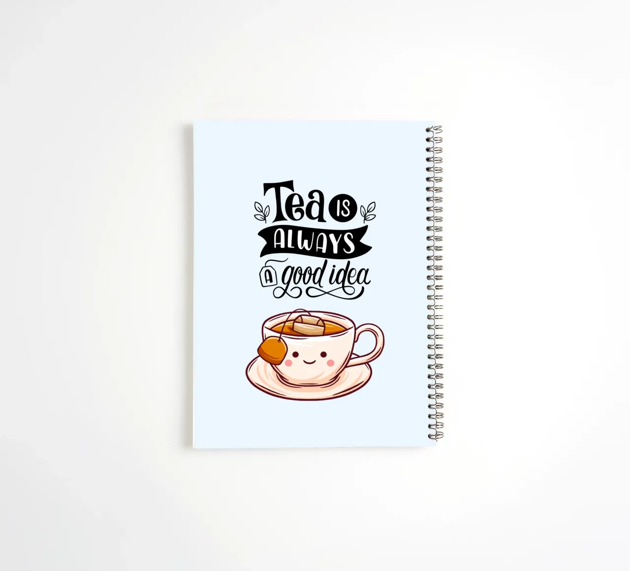 Tea is always a good idea spiral notebook by Kiroiharu