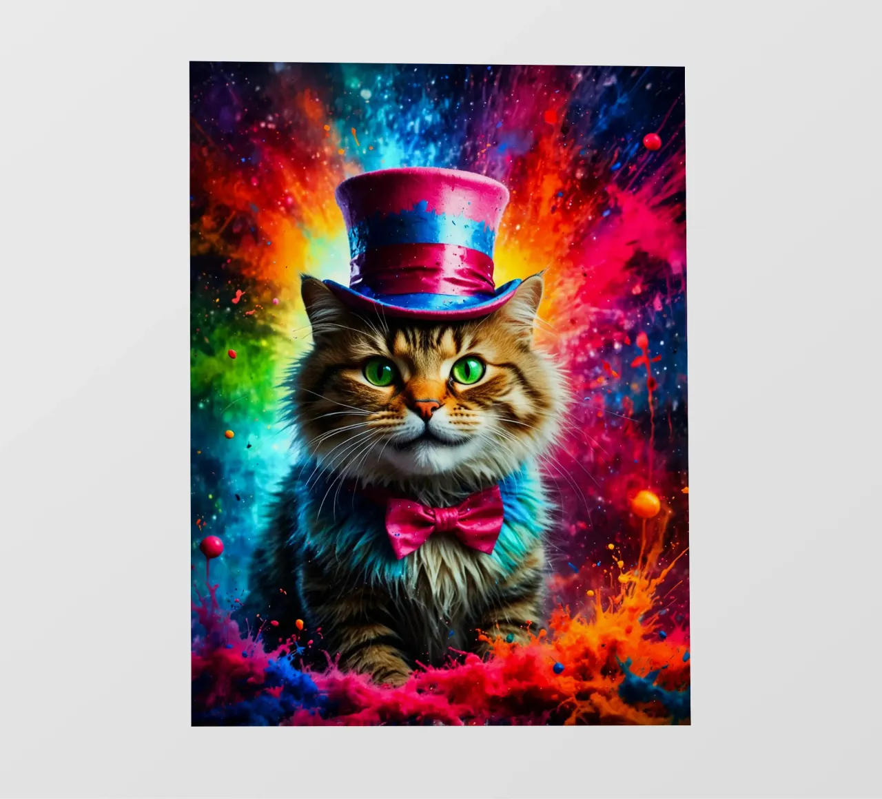 gatto con cappello pellicola backlit da ArtDesign by KBK