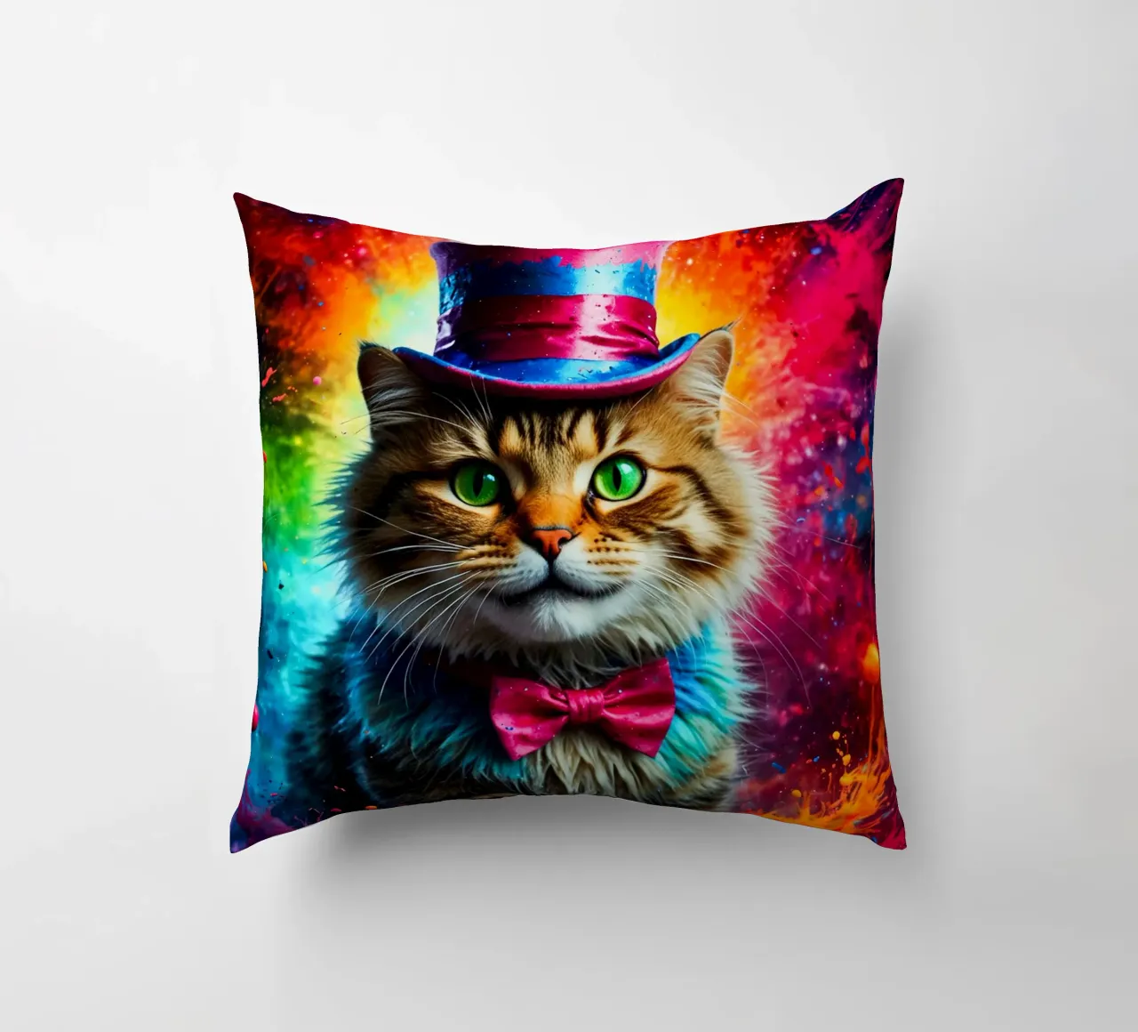 gatto con cappello cuscino da ArtDesign by KBK
