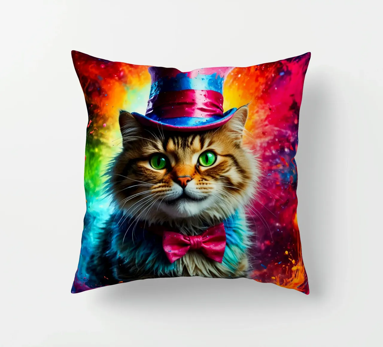 gatto con cappello cuscino da ArtDesign by KBK