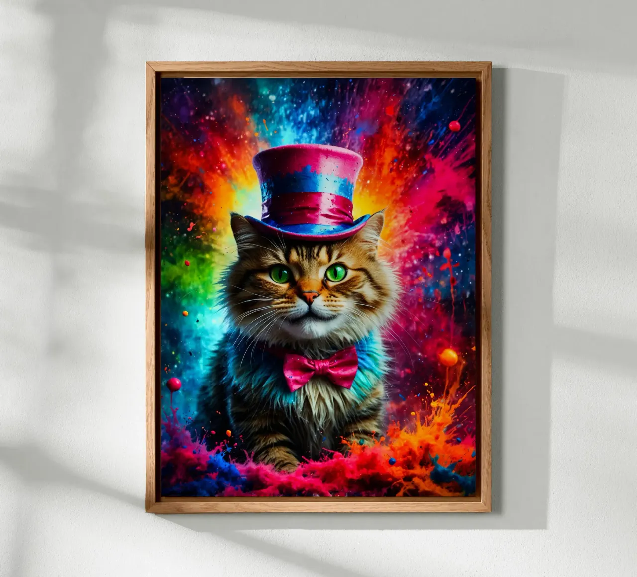 gatto con cappello alluminio dibond da ArtDesign by KBK