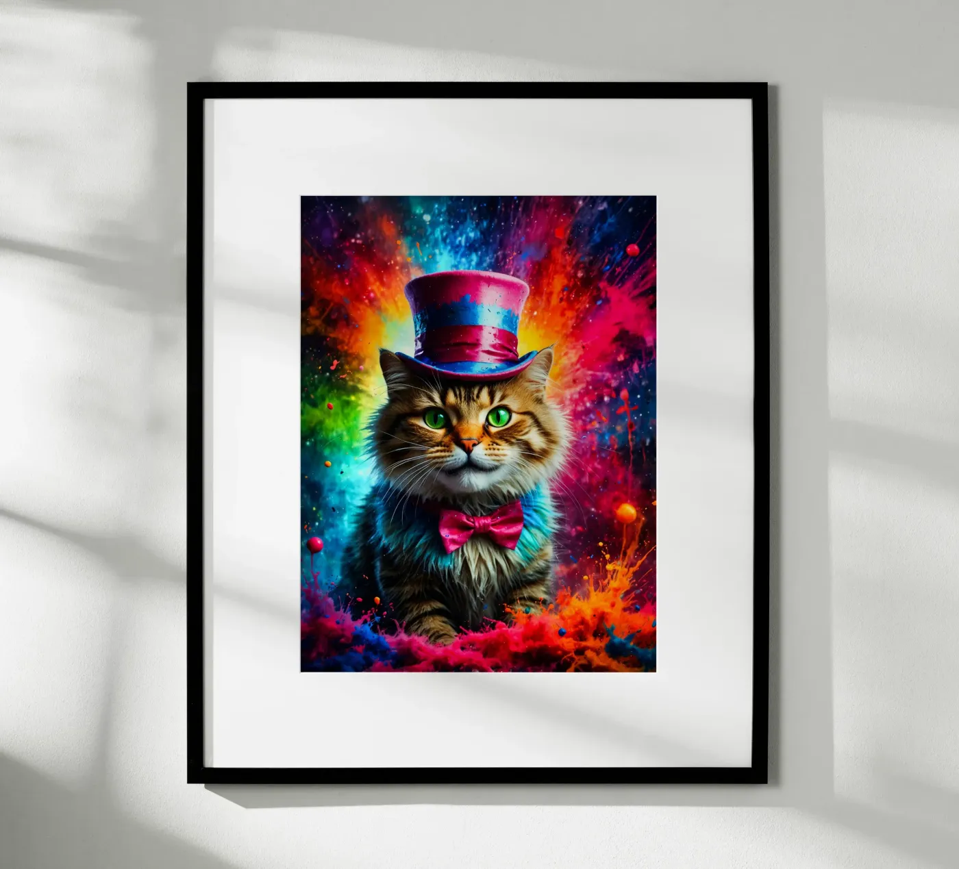 gatto con cappello poster da ArtDesign by KBK
