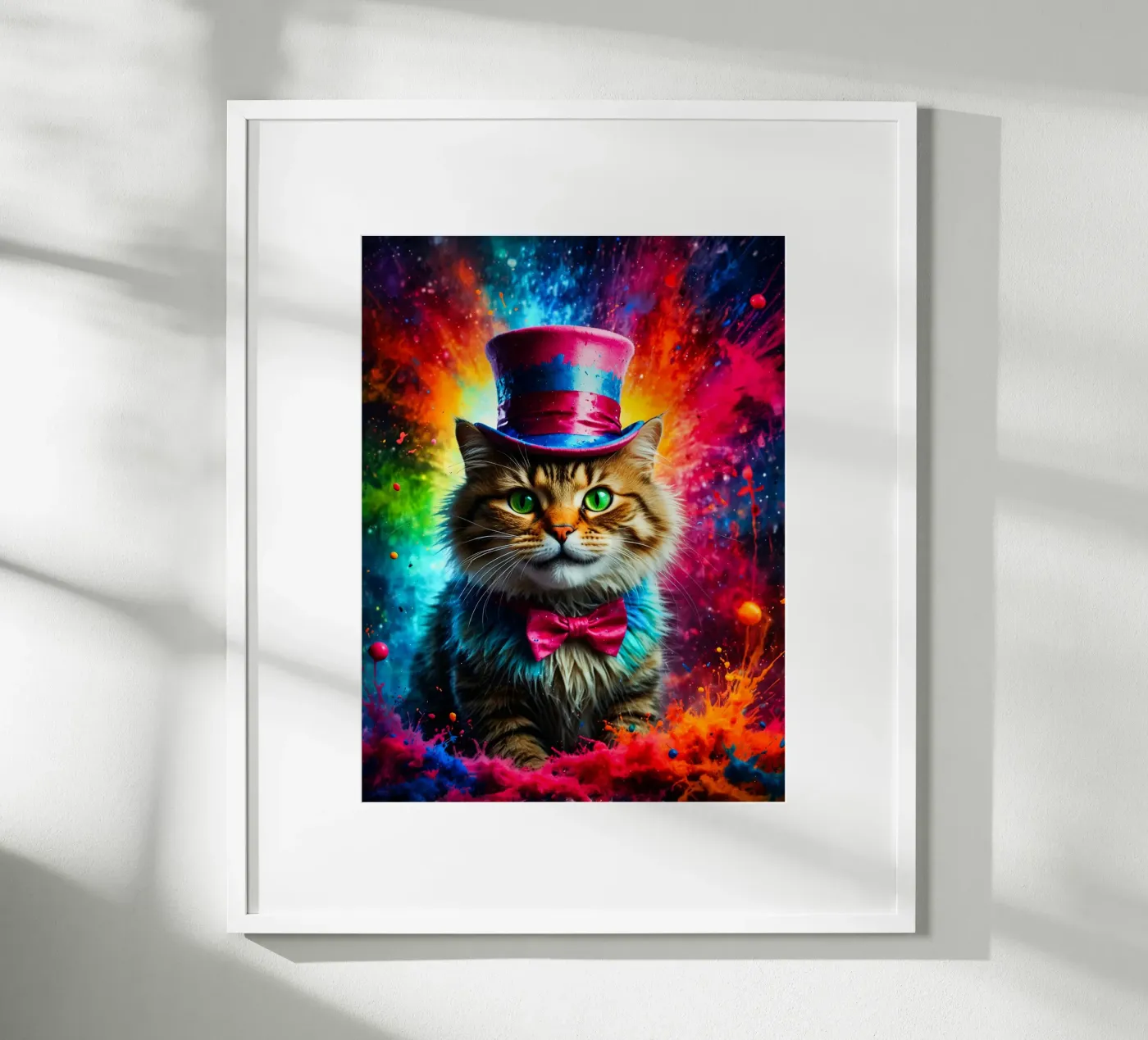 gatto con cappello poster da ArtDesign by KBK