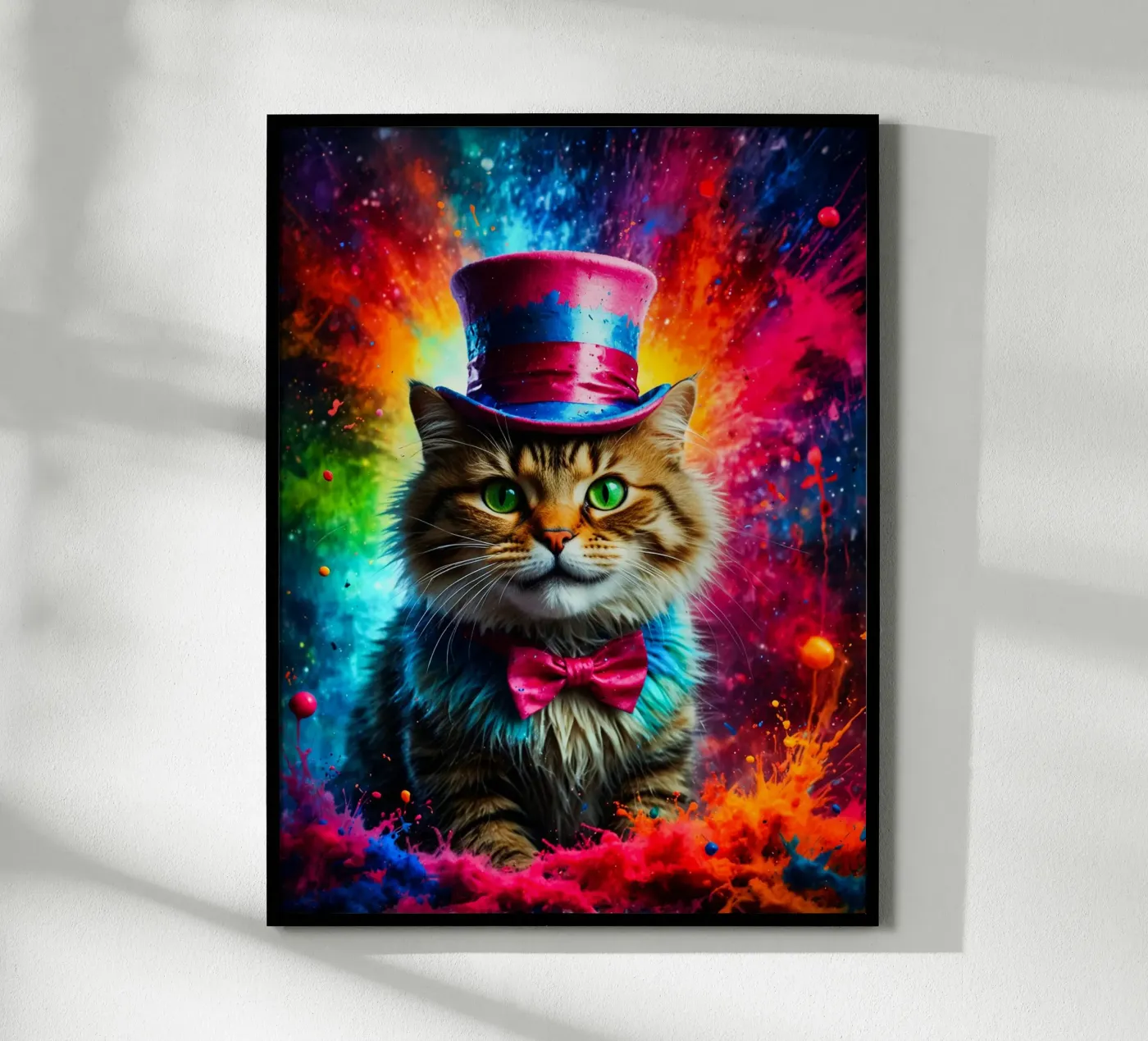 gatto con cappello poster da ArtDesign by KBK